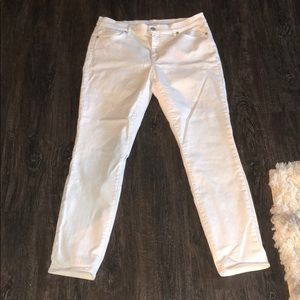 Loft White Denim Jeans